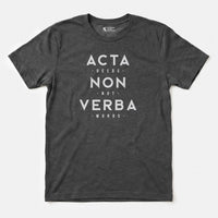 Xpress Your Passion Acta Non Verba T-Shirt Dark Heather / S