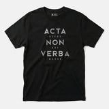 Xpress Your Passion Acta Non Verba T-Shirt Black / S