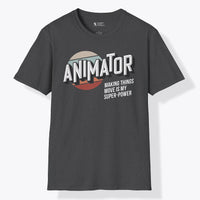 Xpress Your Passion Animator Superpower T-Shirt Dark Heather / S