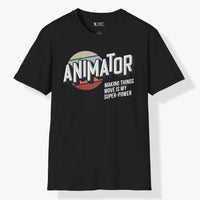 Xpress Your Passion Animator Superpower T-Shirt Black / S