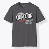 Xpress Your Passion Animator Superpower T-Shirt Charcoal / S