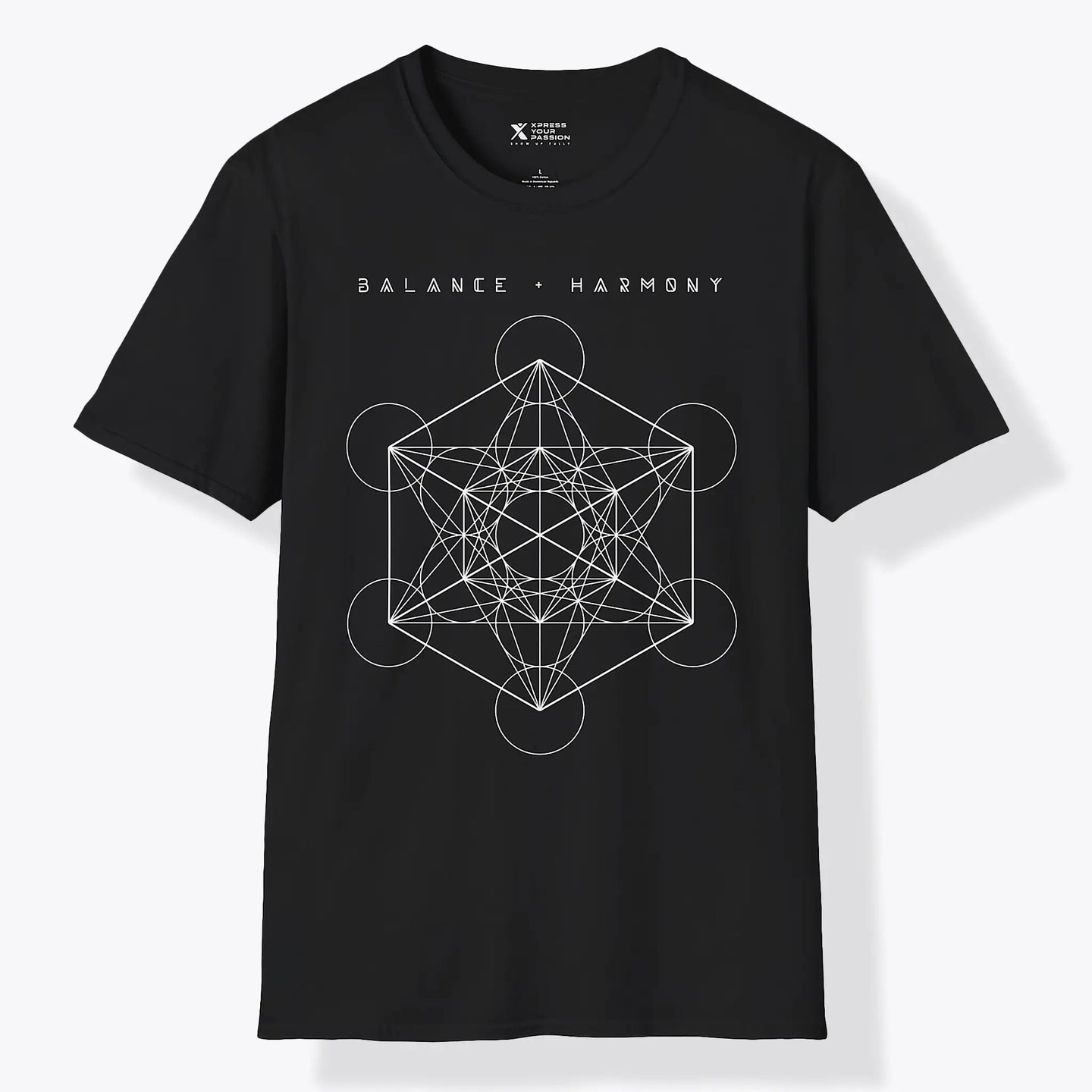 Xpress Your Passion Balance + Harmony | Divine Proportions T-Shirt Black / S