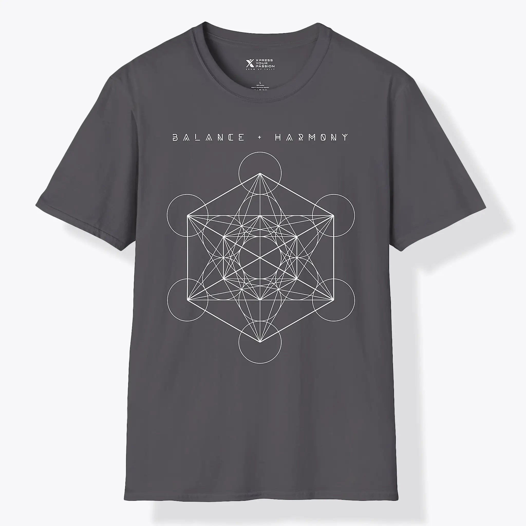 Xpress Your Passion Balance + Harmony | Divine Proportions T-Shirt Charcoal / S