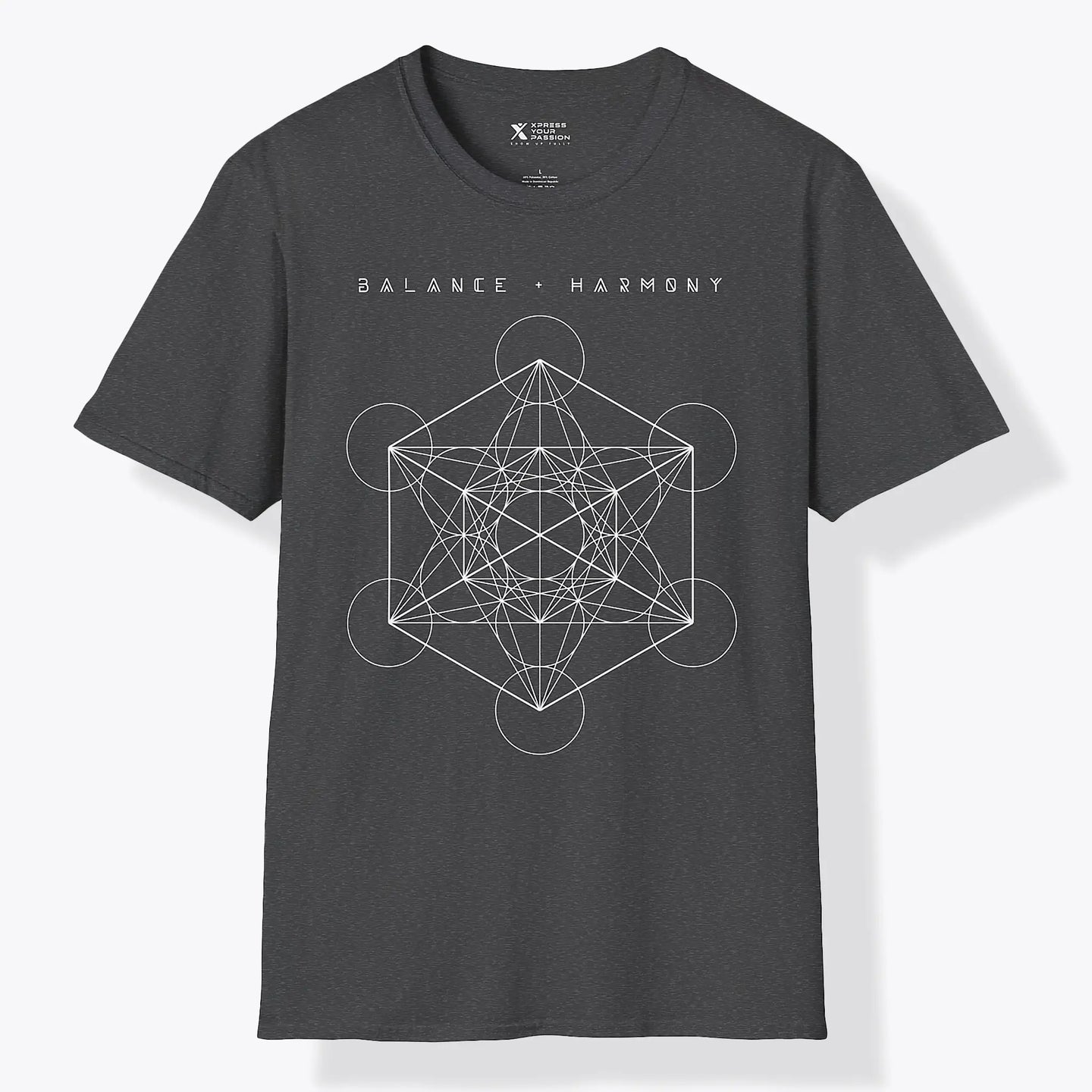 Xpress Your Passion Balance + Harmony | Divine Proportions T-Shirt Dark Heather / S