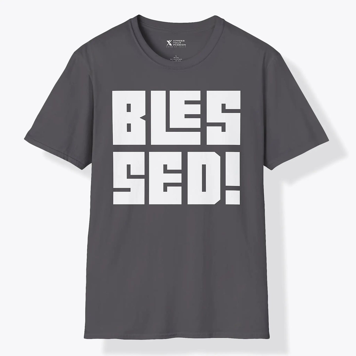 Xpress Your Passion Blessed | Bold T-Shirt Charcoal / S