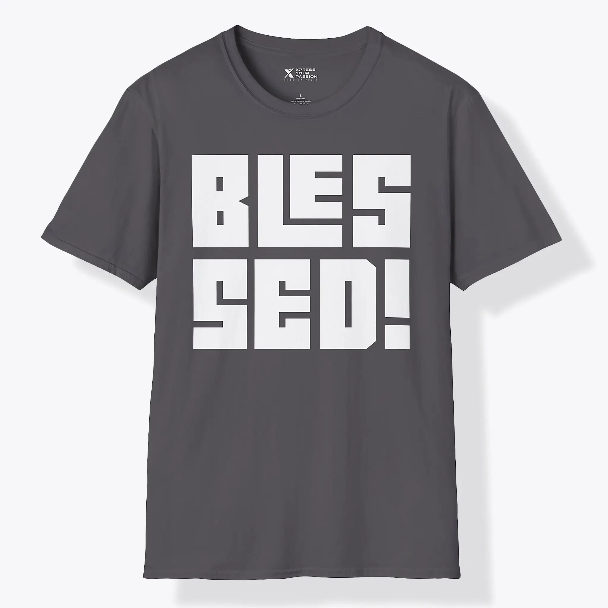 Xpress Your Passion Blessed | Bold T-Shirt Charcoal / S
