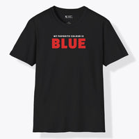 Xpress Your Passion Blue Red T-Shirt Black / S