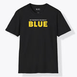 Xpress Your Passion Blue Yellow T-Shirt Black / S
