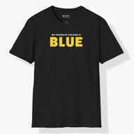 Xpress Your Passion Blue Yellow T-Shirt Black / S