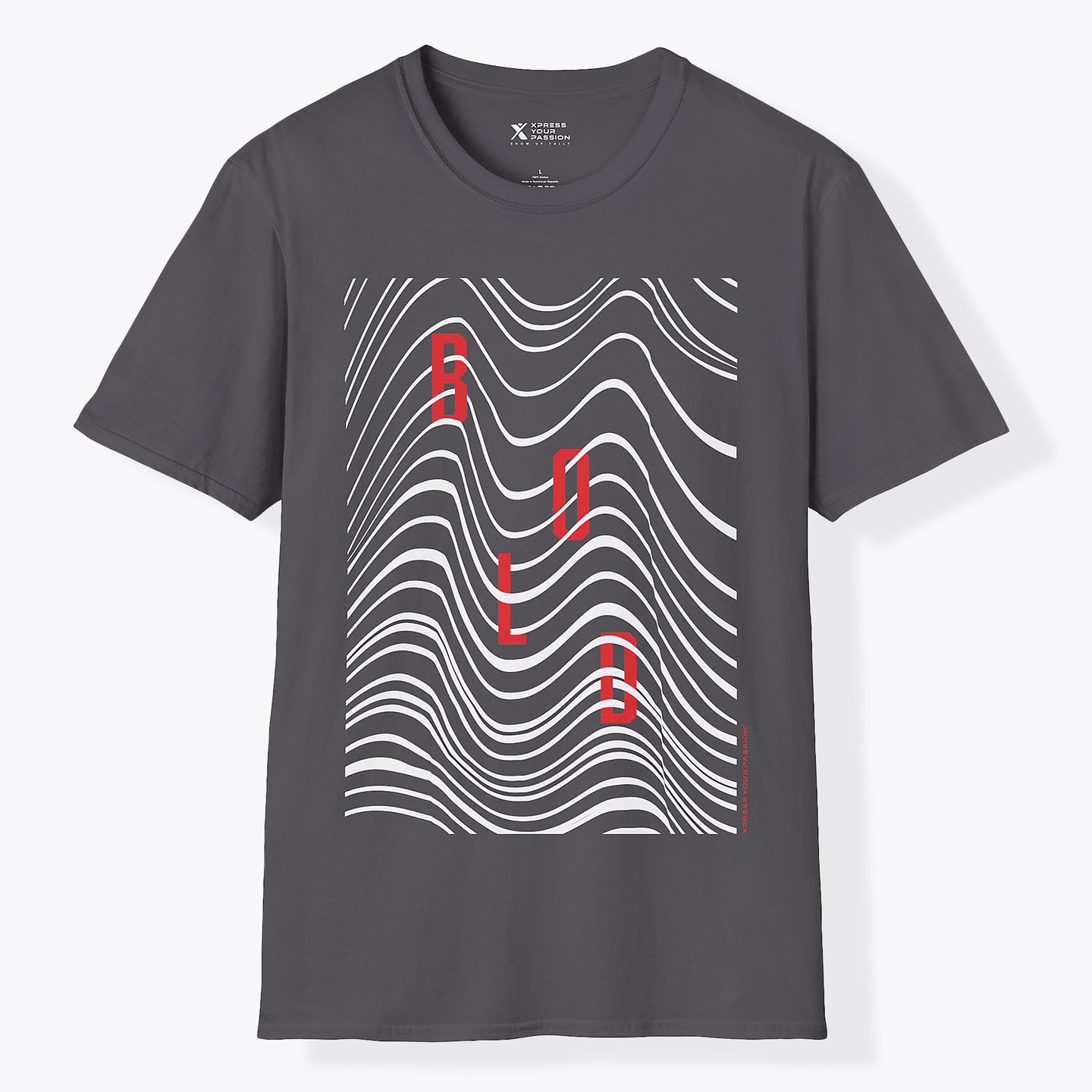 Xpress Your Passion Bold | Between The Lines T-Shirt Charcoal / S