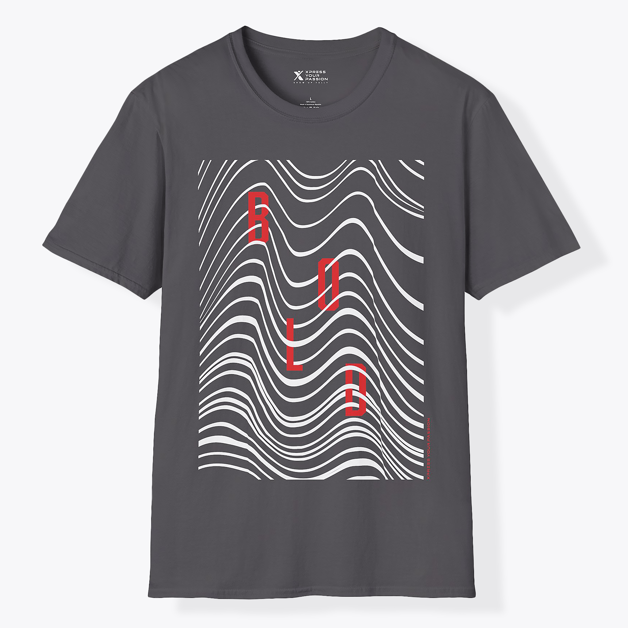 Xpress Your Passion Bold | Between The Lines T-Shirt Charcoal / S