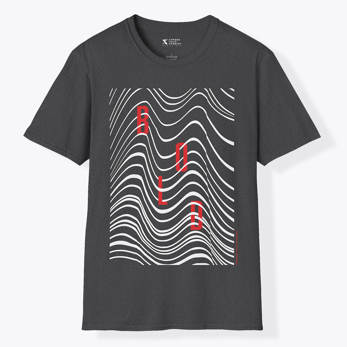 Xpress Your Passion Bold | Between The Lines T-Shirt Dark Heather / S