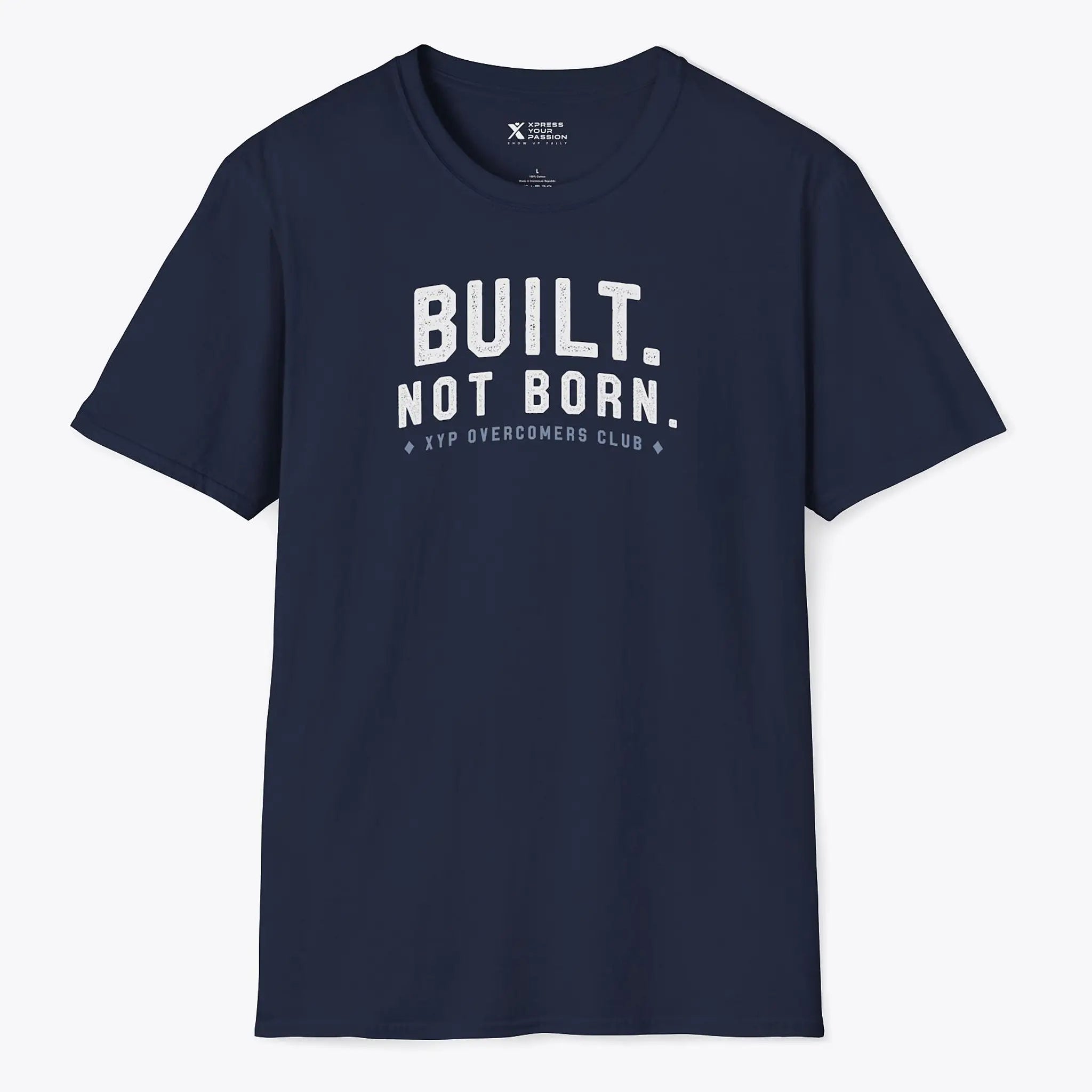 Xpress Your Passion Built. Not Born. T-Shirt Navy / S