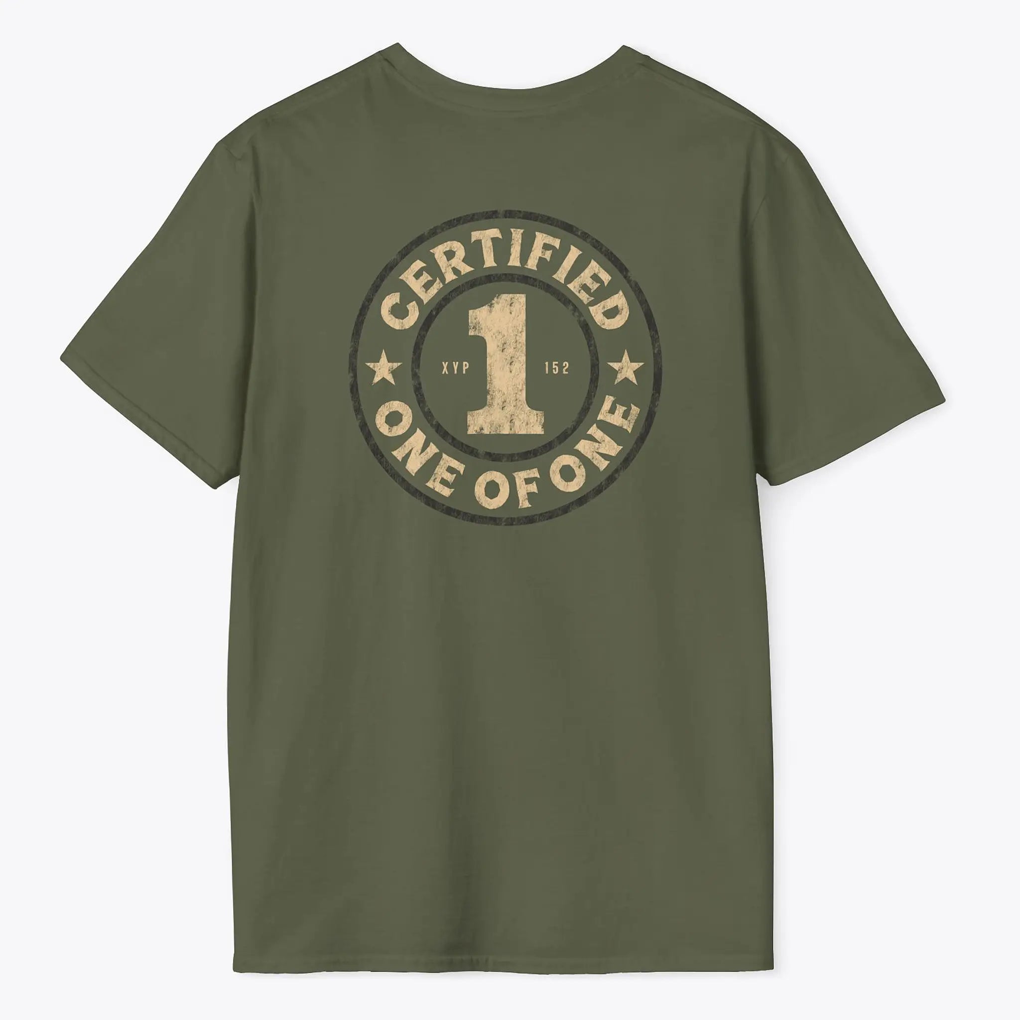 Xpress Your Passion Certified One Of One T-Shirt Military Green / S