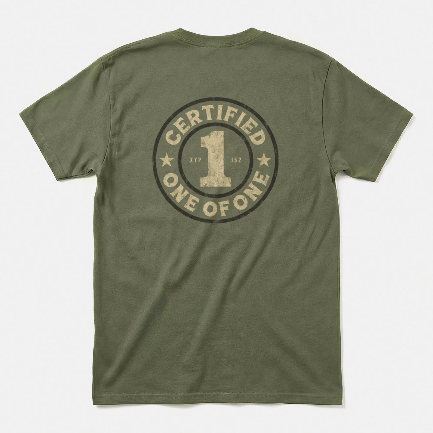 Xpress Your Passion Certified One Of One T-Shirt Military Green / S