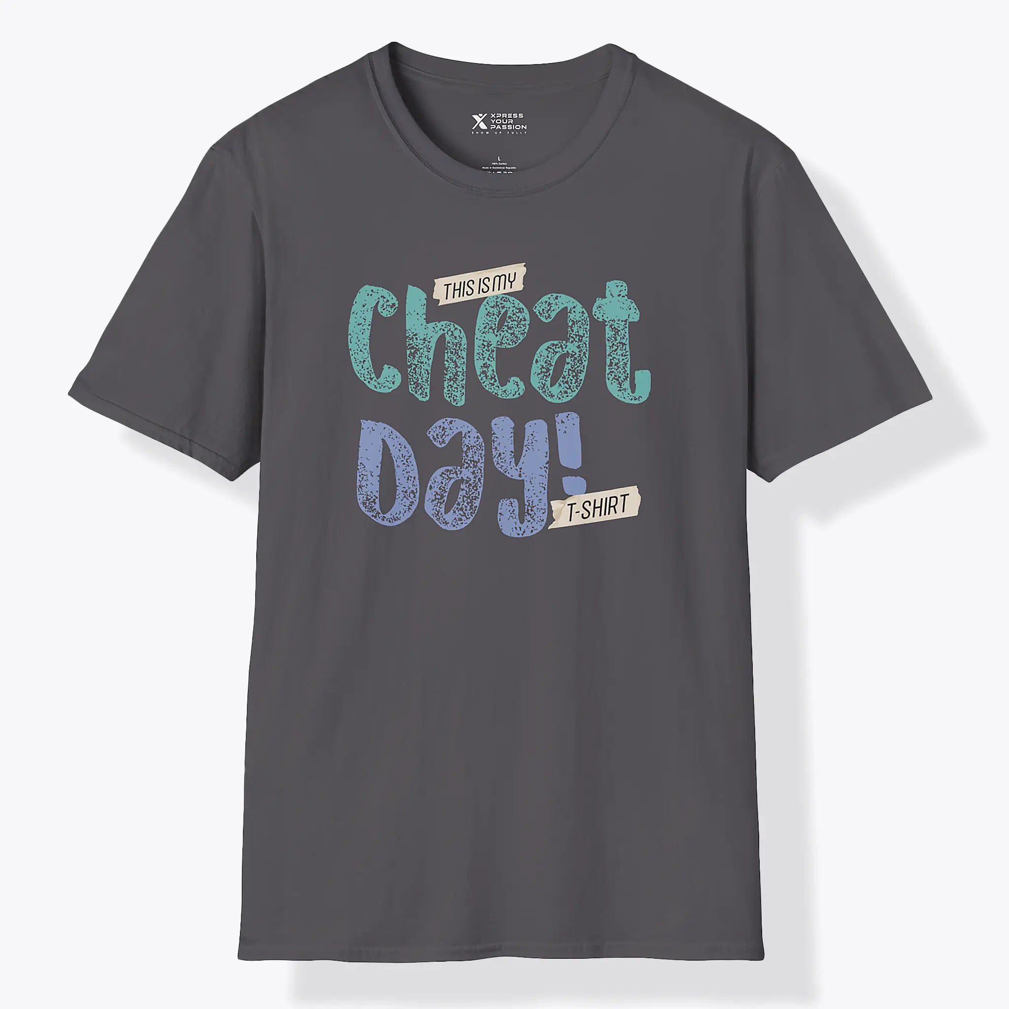 Xpress Your Passion Cheat Day T-Shirt Charcoal / S