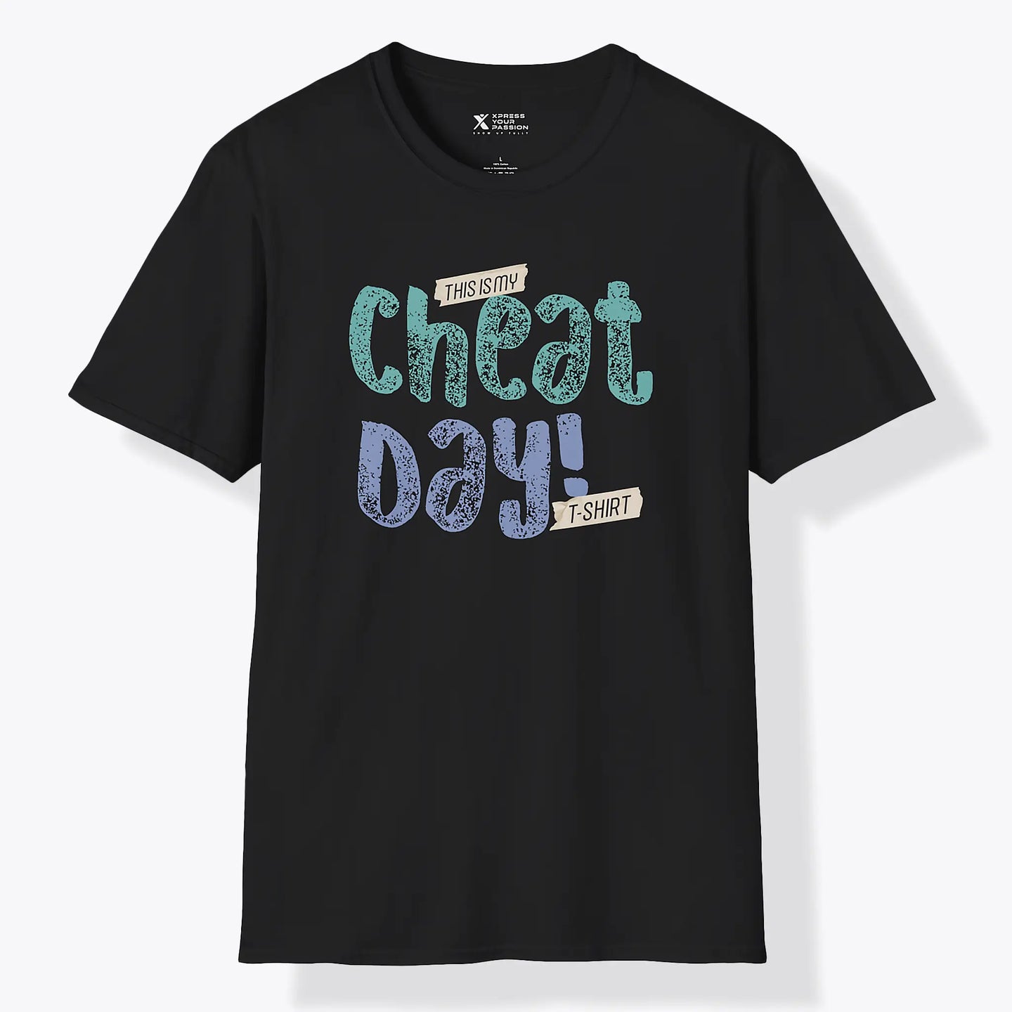Xpress Your Passion Cheat Day T-Shirt Black / S