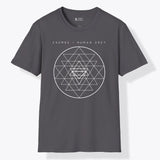 Xpress Your Passion Cosmos + Human Body | Divine Proportions T-Shirt Charcoal / S