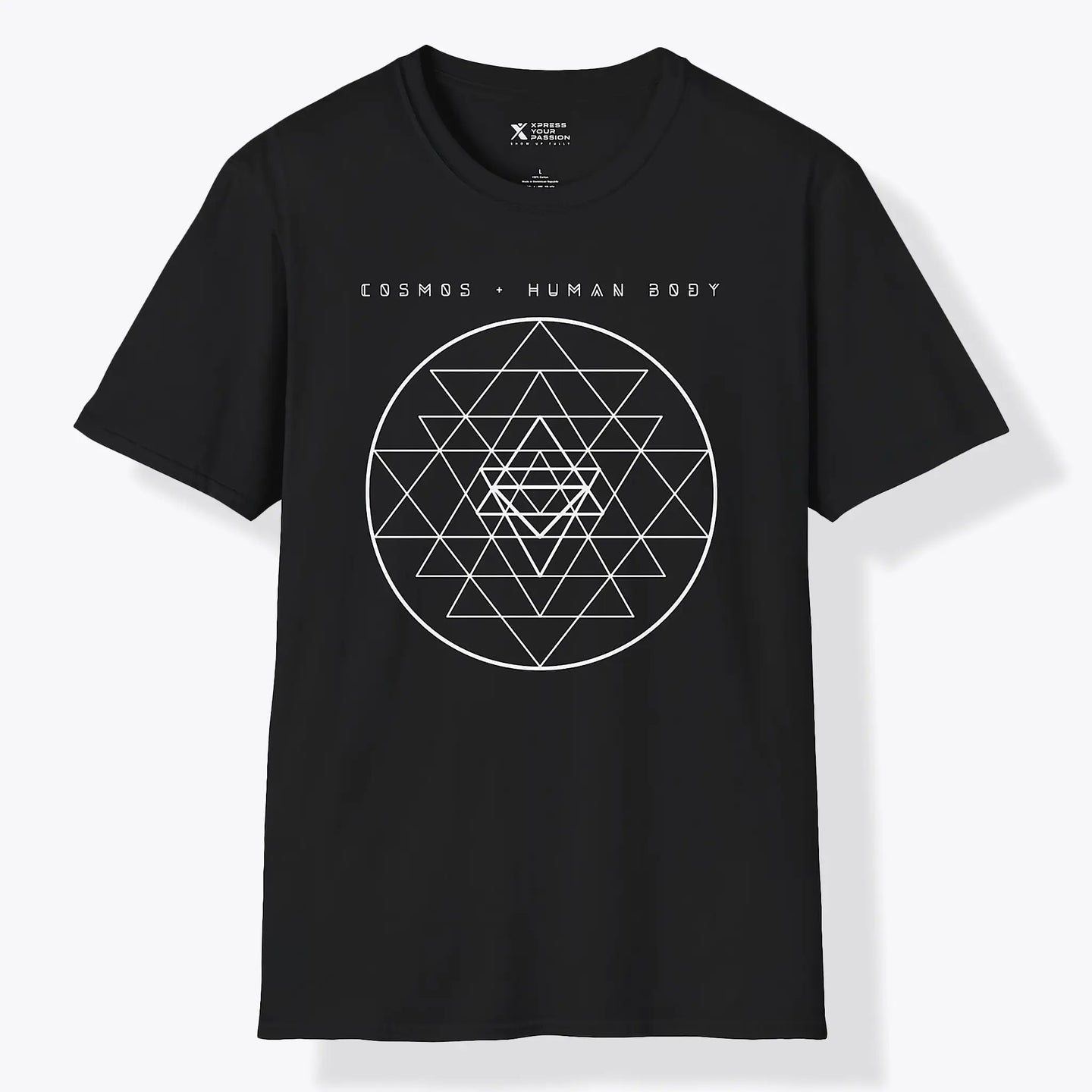 Xpress Your Passion Cosmos + Human Body | Divine Proportions T-Shirt Black / S