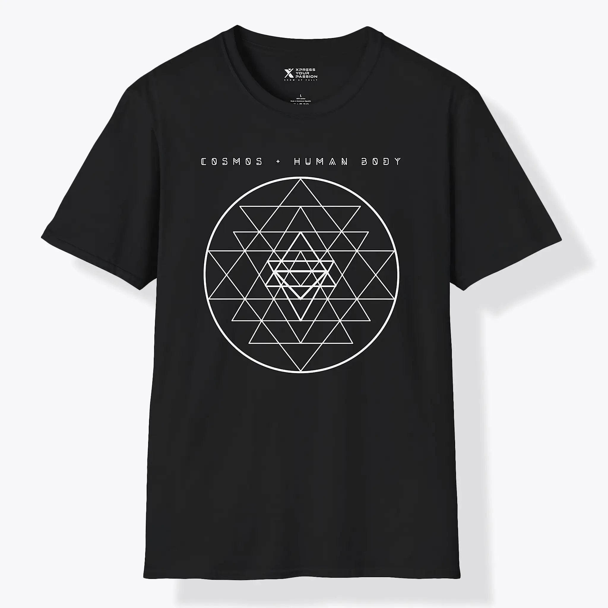 Xpress Your Passion Cosmos + Human Body | Divine Proportions T-Shirt Black / S