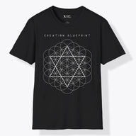 Xpress Your Passion Creation Blue Print | Divine Proportions T-Shirt Black / S
