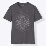 Xpress Your Passion Creation Blue Print | Divine Proportions T-Shirt Charcoal / S