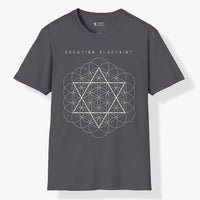 Xpress Your Passion Creation Blue Print | Divine Proportions T-Shirt Charcoal / S