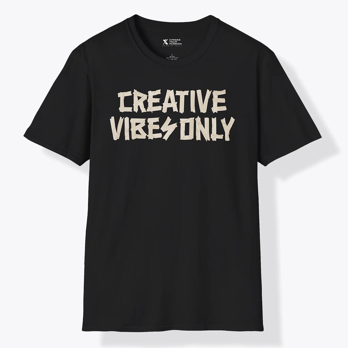 Xpress Your Passion Creative Vibes Only T-Shirt Black / S