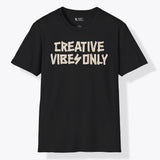 Xpress Your Passion Creative Vibes Only T-Shirt Black / S