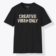 Xpress Your Passion Creative Vibes Only T-Shirt Black / S
