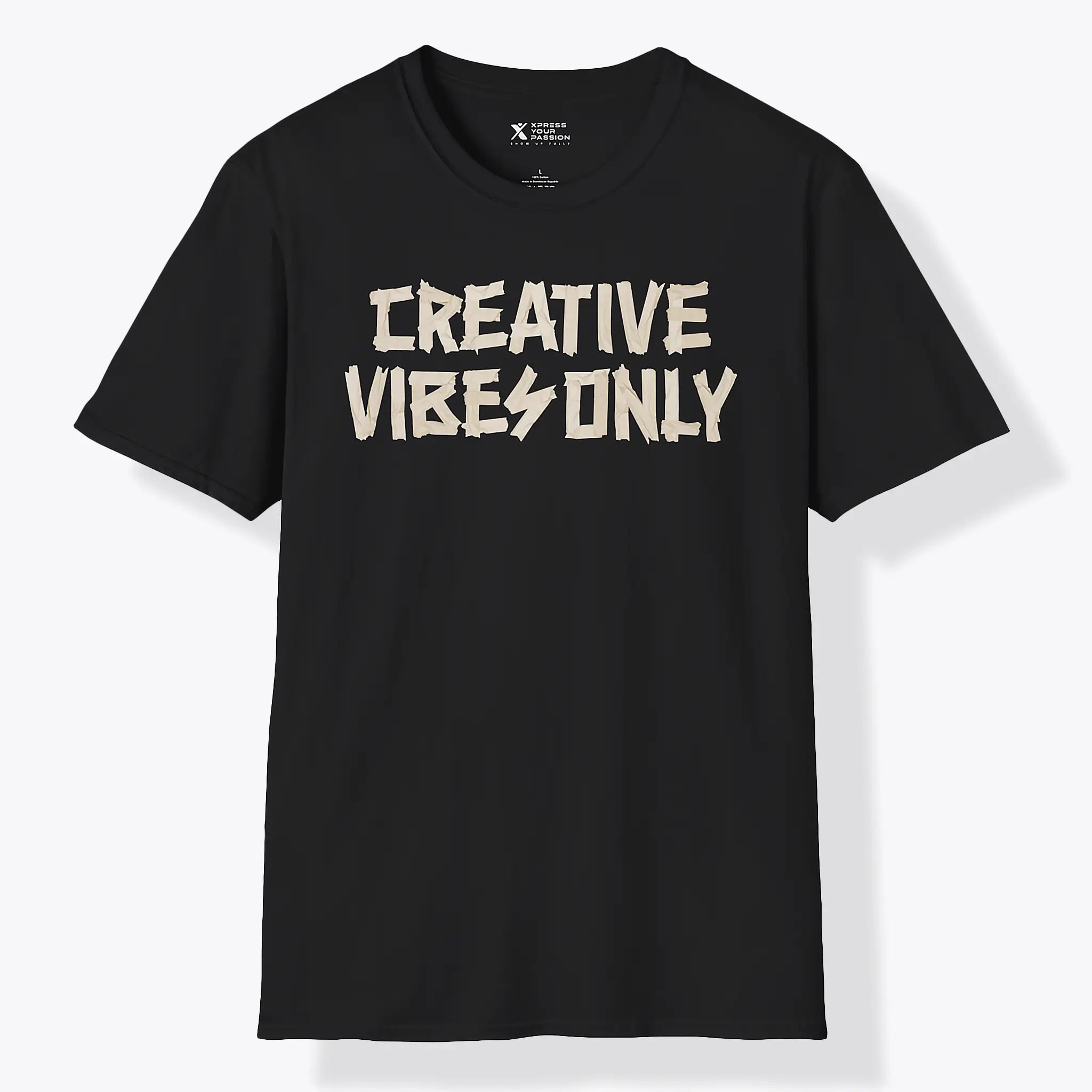 Xpress Your Passion Creative Vibes Only T-Shirt Black / S