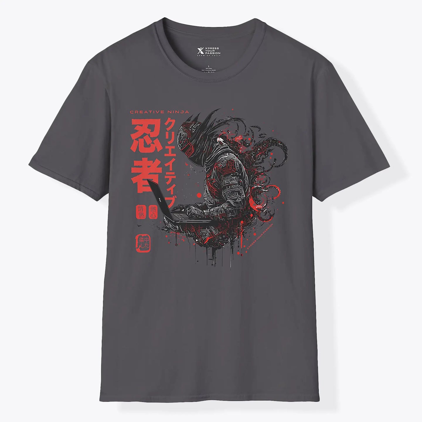 Xpress Your Passion Daiki | Creative Ninja T-Shirt Charcoal / S