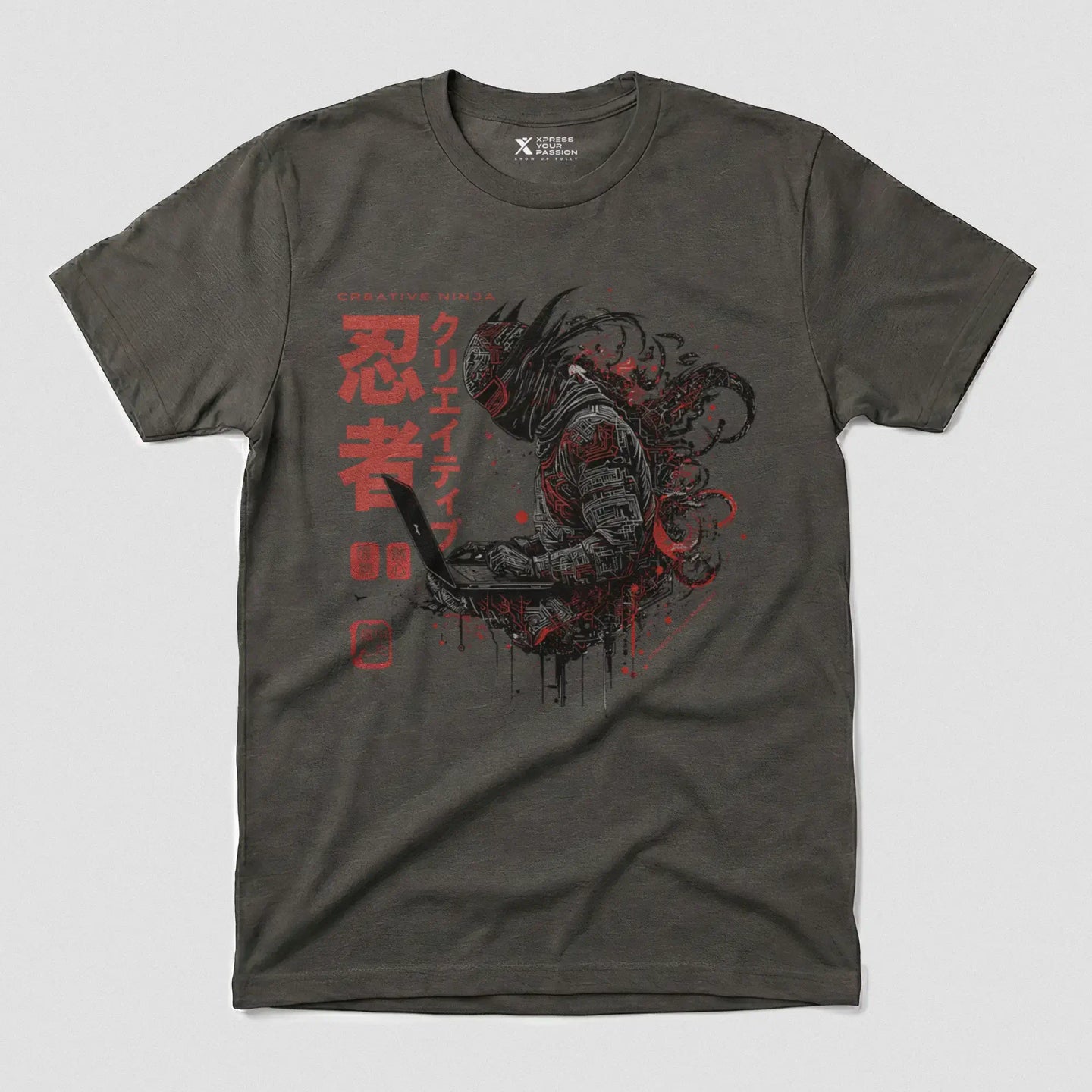 Xpress Your Passion Daiki | Creative Ninja T-Shirt Charcoal / S