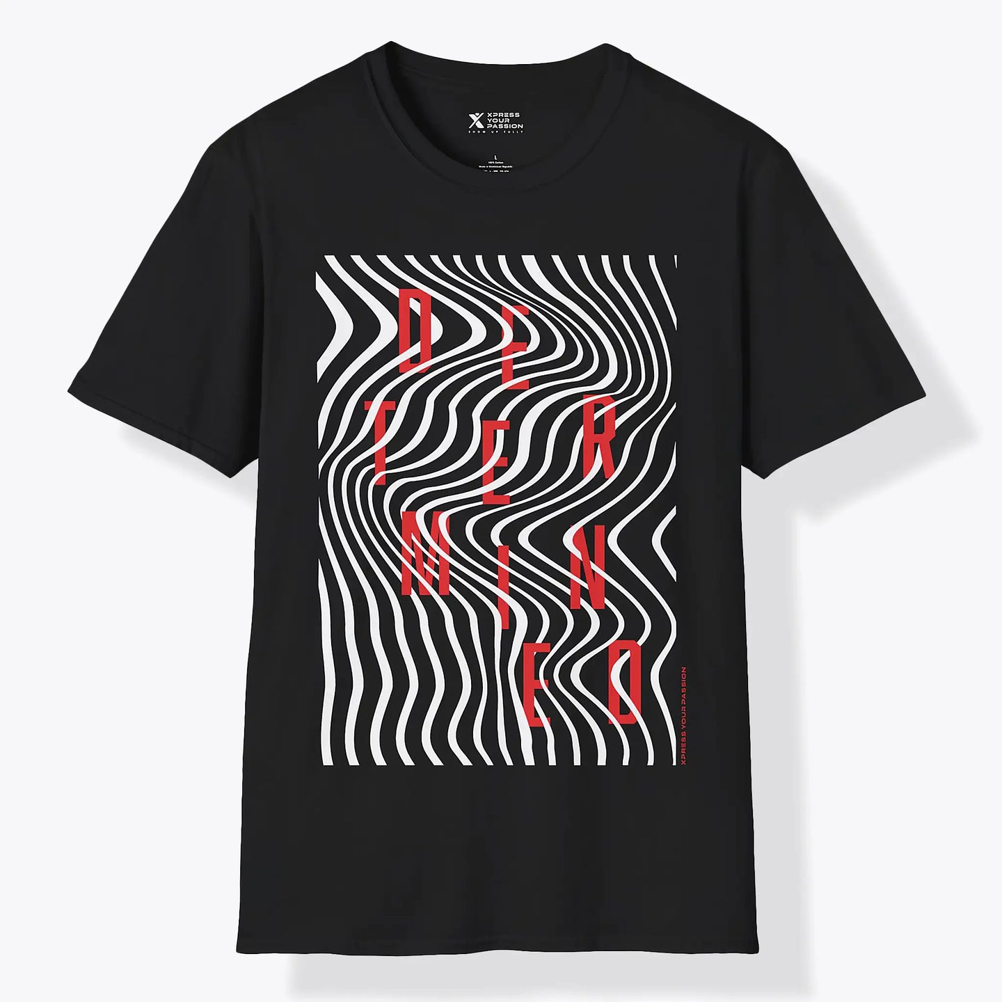 Xpress Your Passion Determined | Between The Lines T-Shirt Black / S