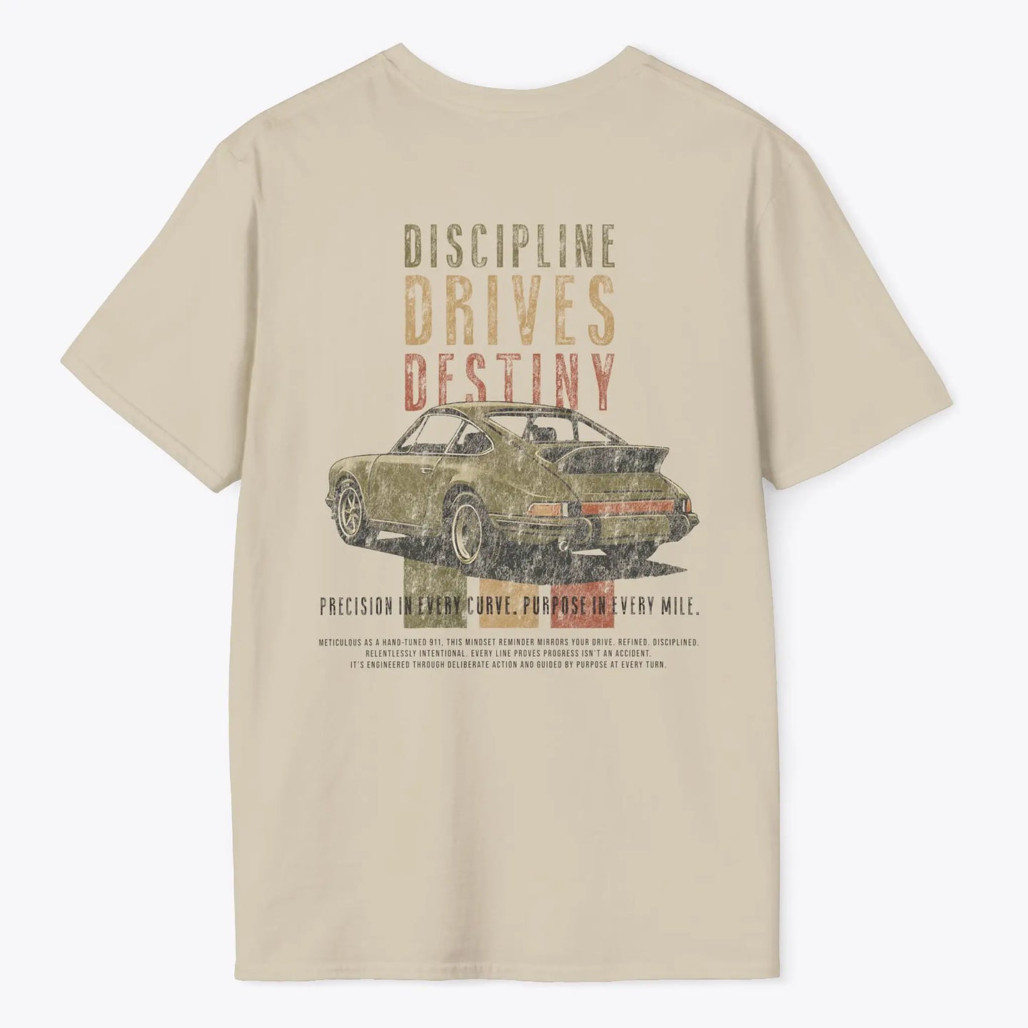 Xpress Your Passion Discipline Drives Destiny T-Shirt Sand / S