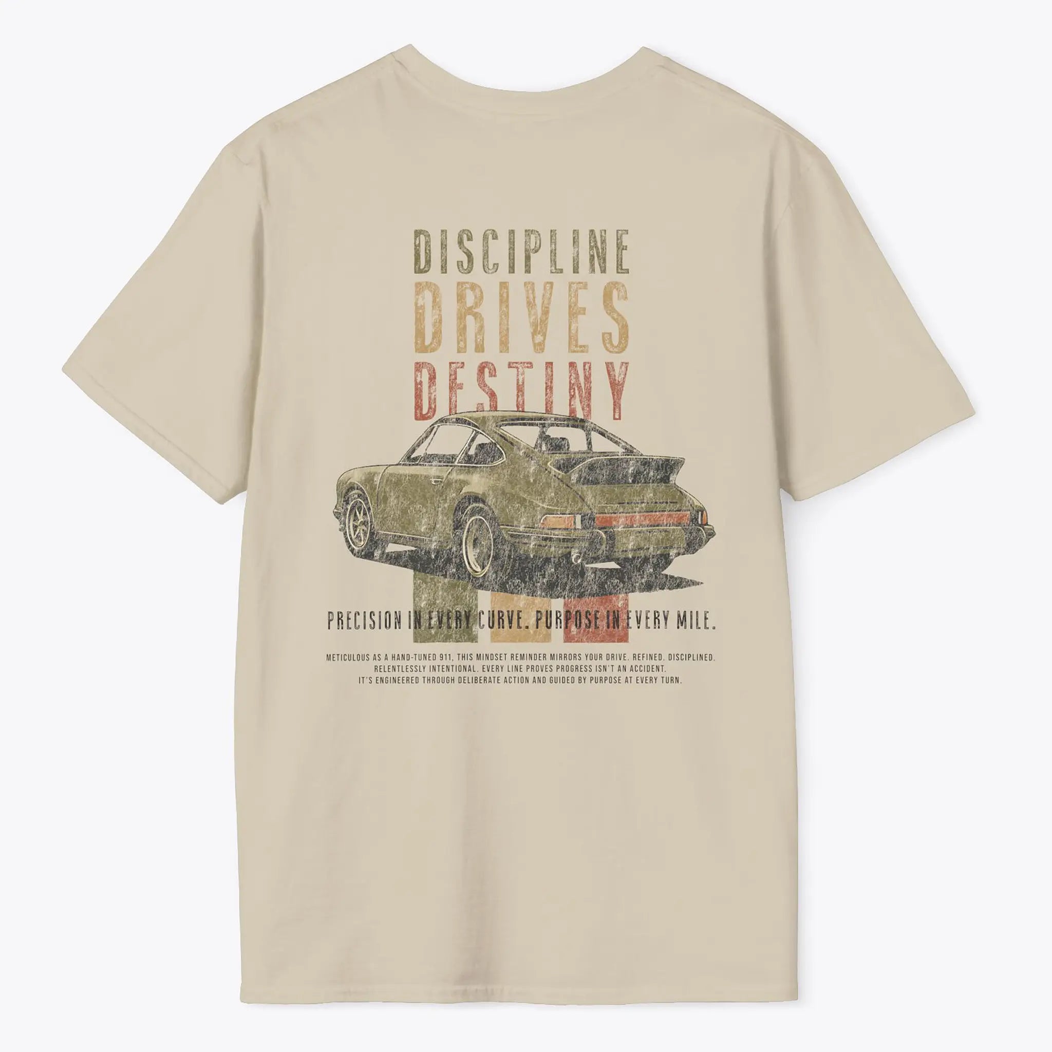 Xpress Your Passion Discipline Drives Destiny T-Shirt Sand / S