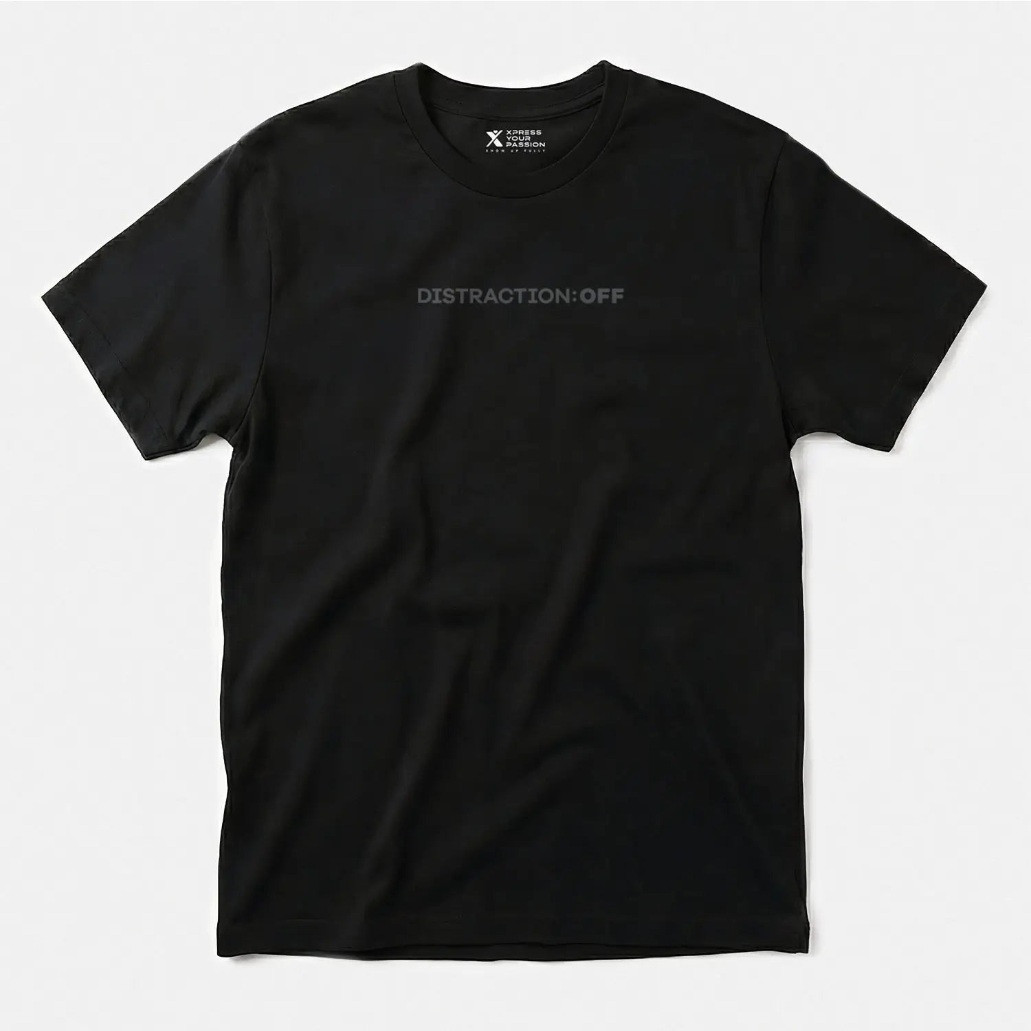 Xpress Your Passion Distraction: Off T-Shirt Black / S