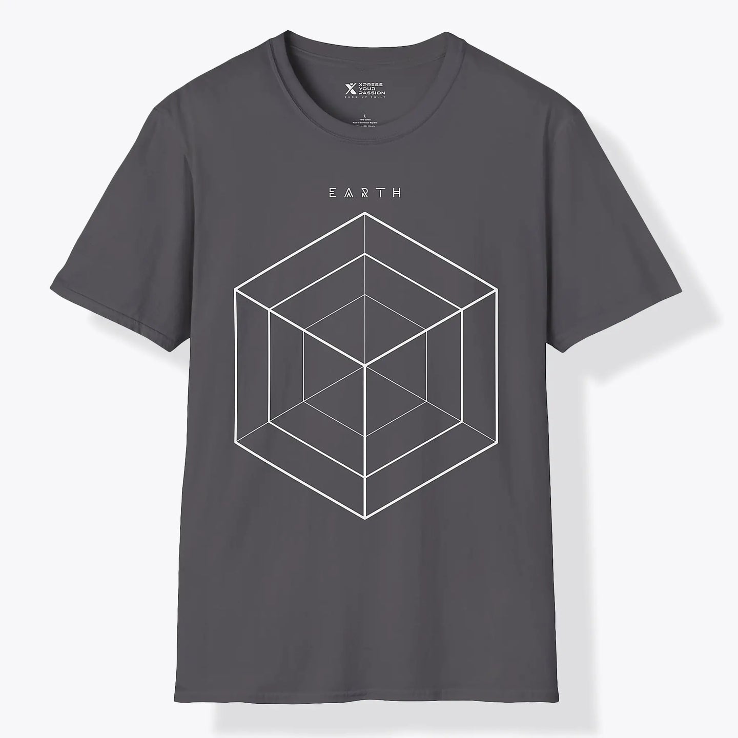 Xpress Your Passion Earth | Divine Proportions T-Shirt Charcoal / S
