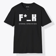 Xpress Your Passion F*_K External Expectations T-Shirt Black / S