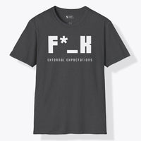 Xpress Your Passion F*_K External Expectations T-Shirt Dark Heather / S