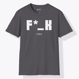 Xpress Your Passion F*_K Fomo T-Shirt Charcoal / S