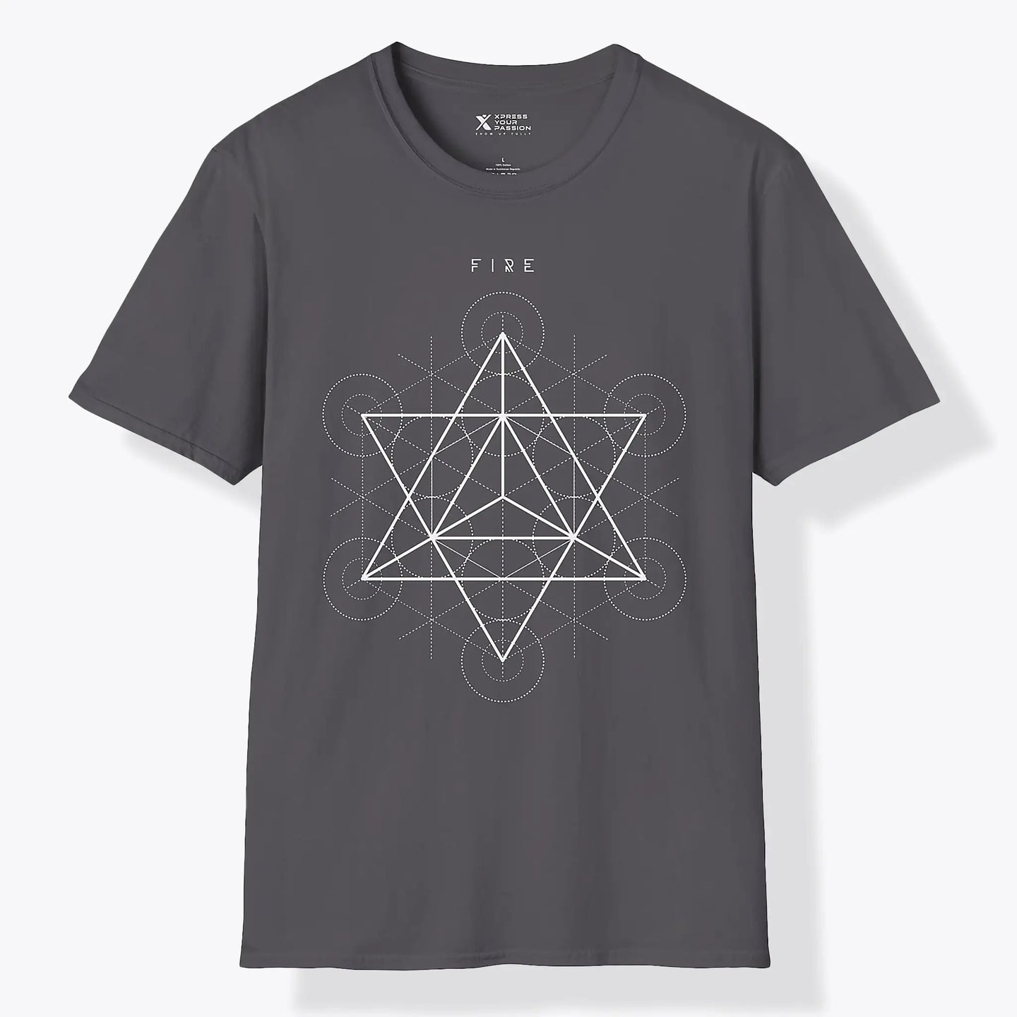 Xpress Your Passion Fire | Divine Proportions T-Shirt Charcoal / S