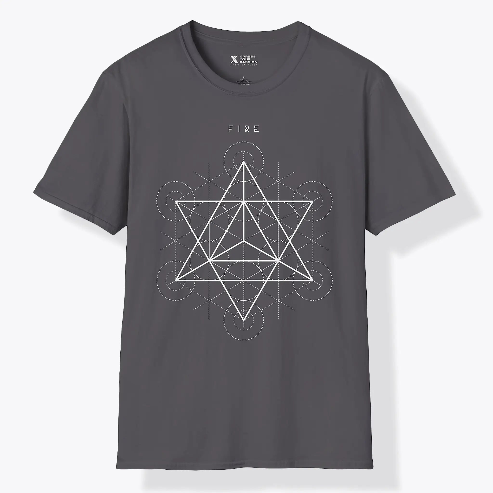 Xpress Your Passion Fire | Divine Proportions T-Shirt Charcoal / S
