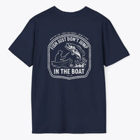 Xpress Your Passion Fish Don't Jump In The Boat T-Shirt Navy / S