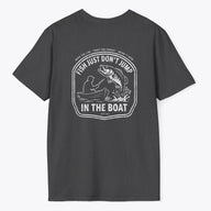 Xpress Your Passion Fish Don't Jump In The Boat T-Shirt Dark Heather / S