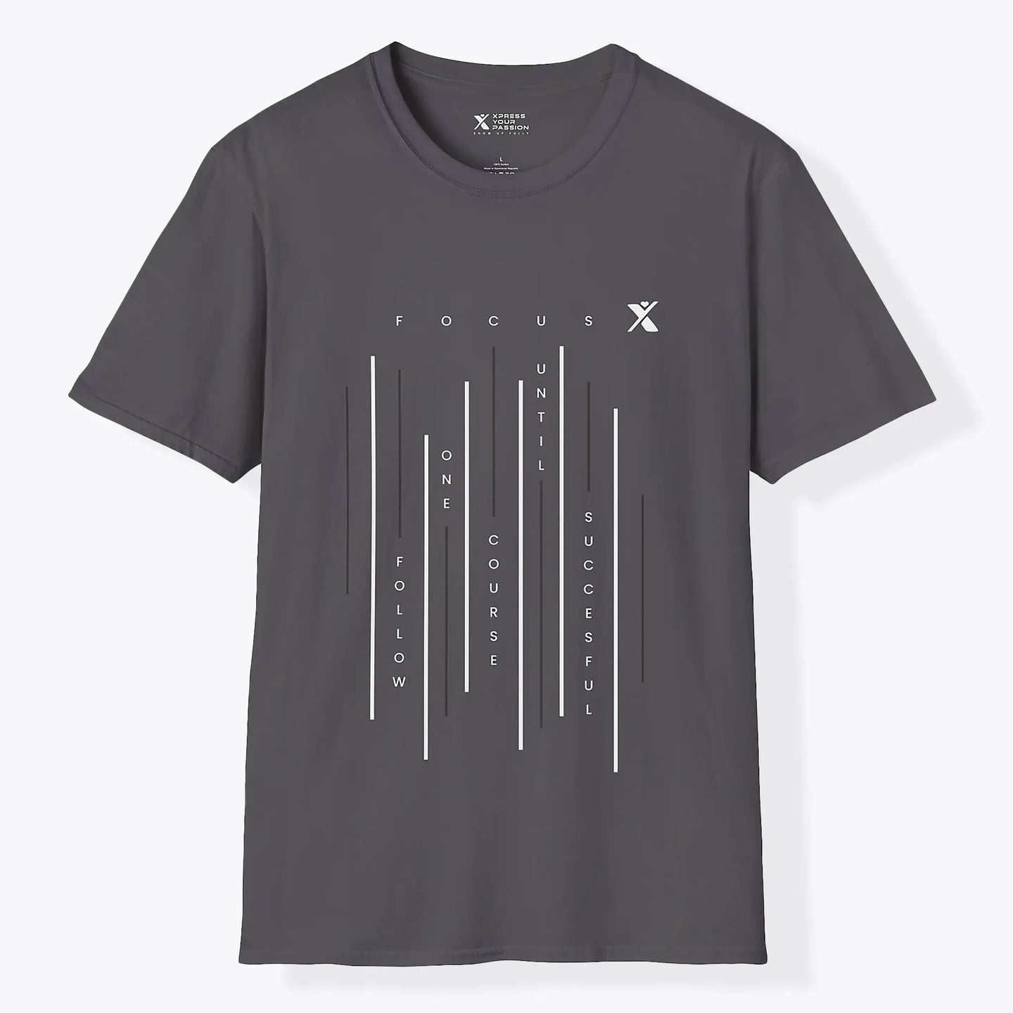 Xpress Your Passion Focus Vertical T-Shirt Charcoal / S