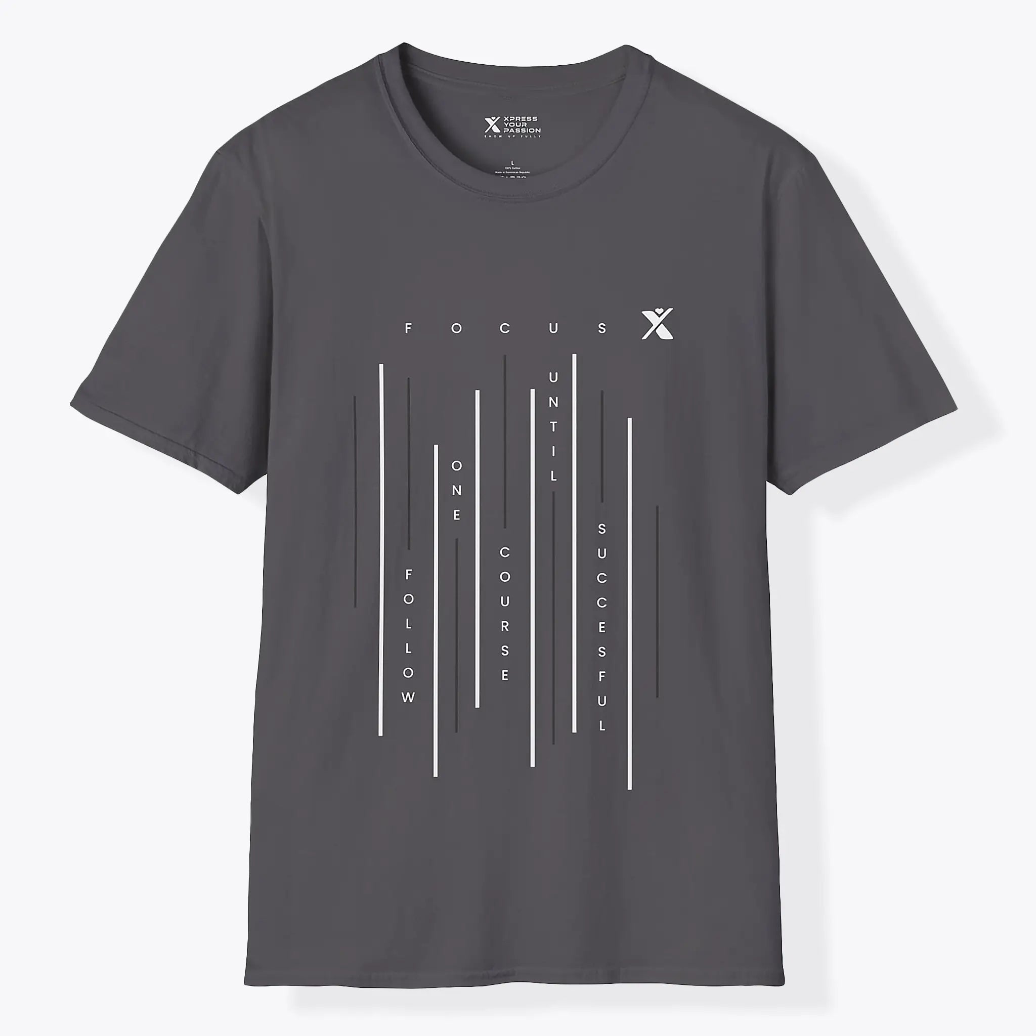 Xpress Your Passion Focus Vertical T-Shirt Charcoal / S