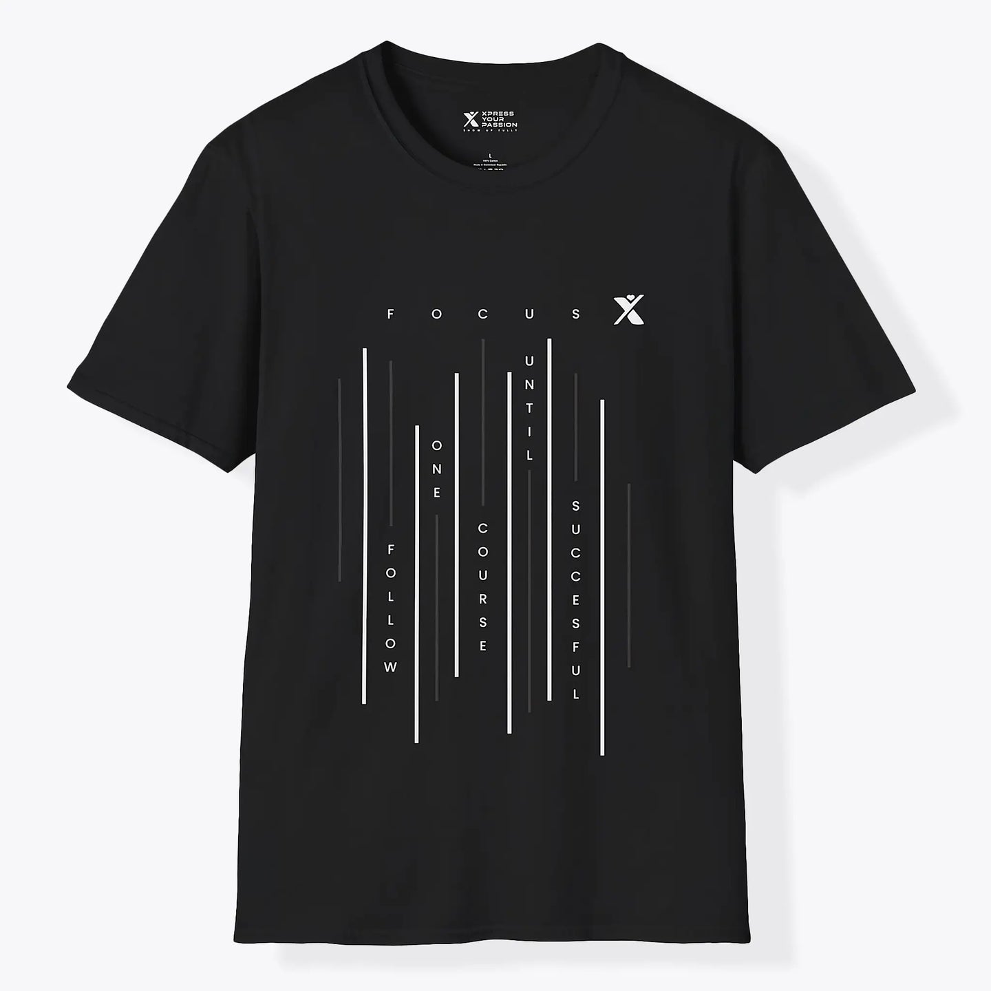 Xpress Your Passion Focus Vertical T-Shirt Black / S