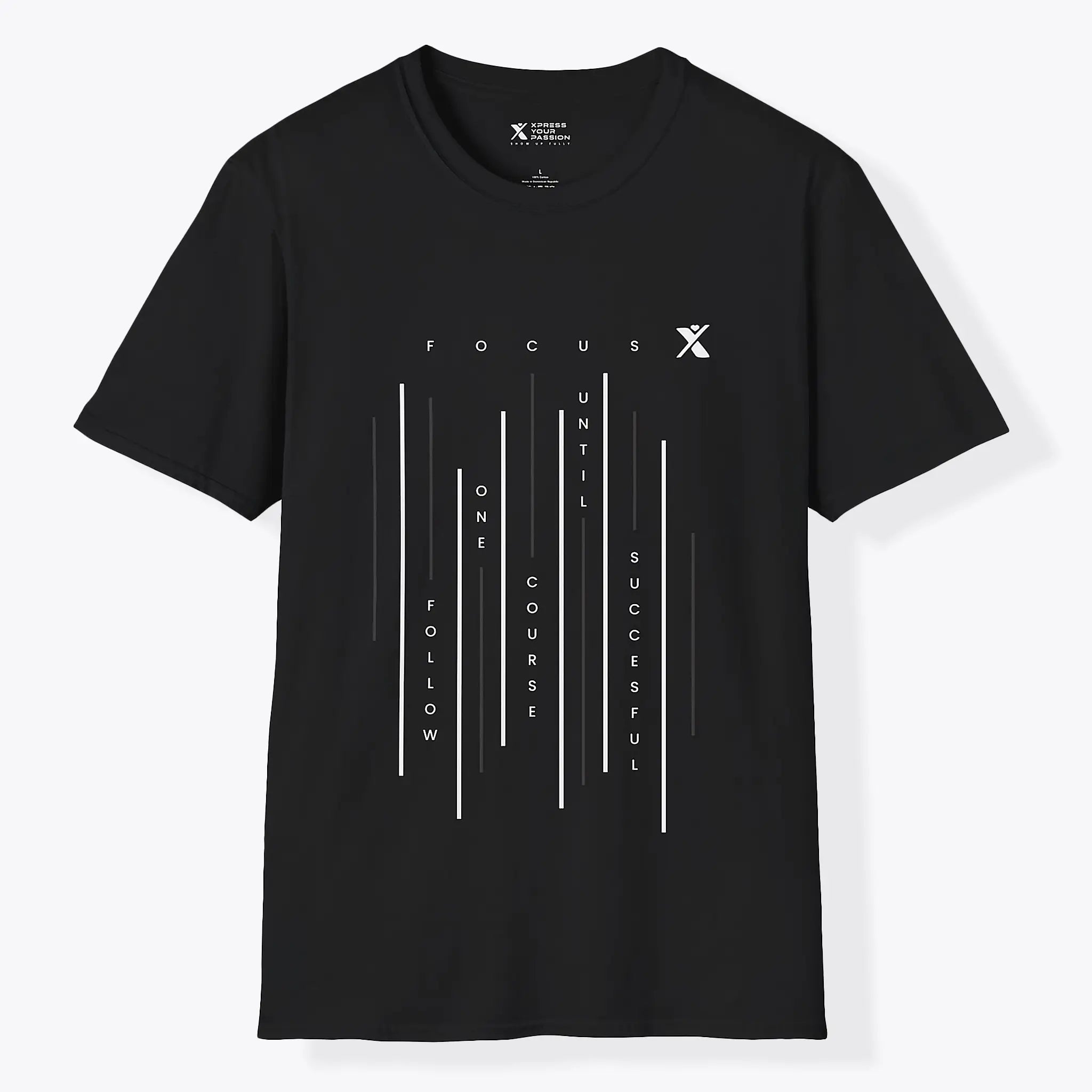 Xpress Your Passion Focus Vertical T-Shirt Black / S