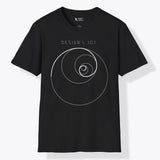 Xpress Your Passion Golden Ratio Circle | Divine Proportions T-Shirt Black / S